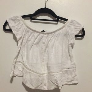 White crop top